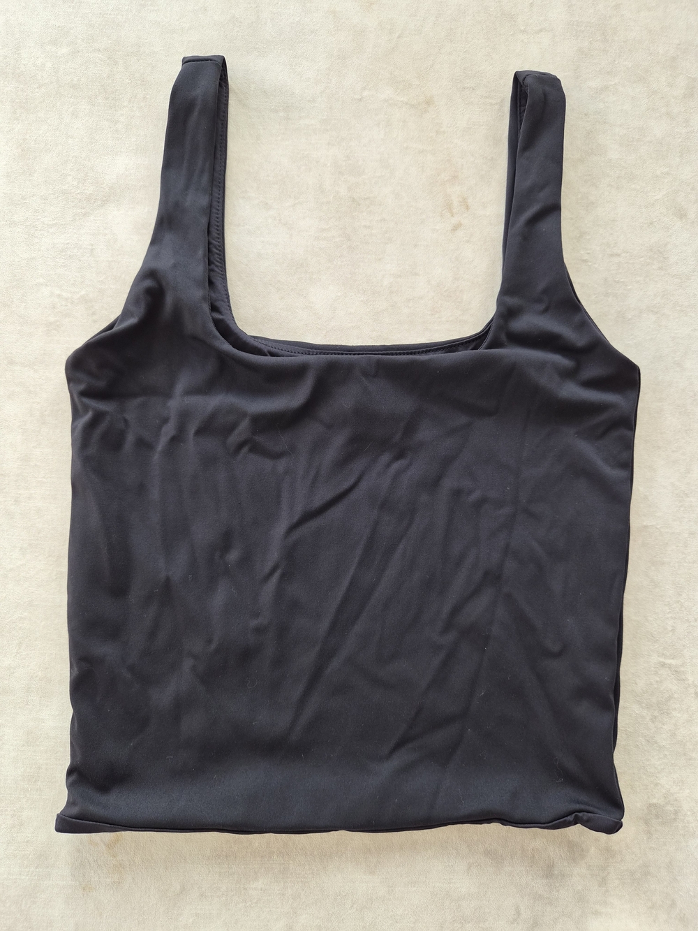Forever 21 Black Square Neck Tank Top Size XS